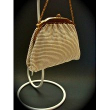 Whiting & Davis Emamel Mesh Handbag Purse Bag Clutch