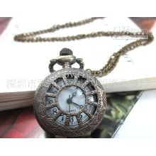 Wholesale Fashion Copper Ornamental Engraving Classical Pocket Watch