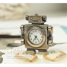 Wholesale Vintage Restores Copper Robot Classical Pocket Watch Neckl