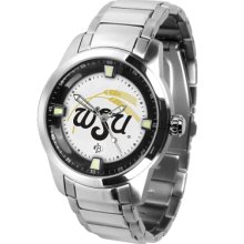 Wichita State Shockers Logo- Mens Titan Steel Watch