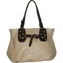 Women's Blingalicious Ostrich Shopping Bag Q792