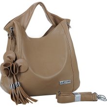 Women's Fashion Satchel Dirt Khaki PU Handbag