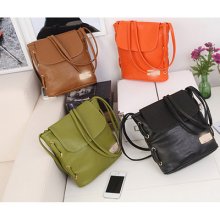 Women's Girls Pretty Small Handbag Pu Leather Bucket Shoulder Bag Hot Sale