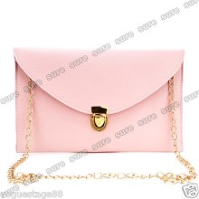 Womens Ladies Envelope Clutch Chain Purse Carry Handbag Shoulder Bag Briefcase