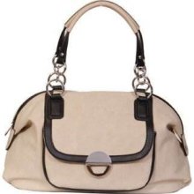 Womens Ladies Handbag Designer Bag Leatherette Off White Large Summer Fashion