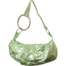 Womens Metallic Green Or Blue Shoulder Bag Hobo Purse 2 Styles Avail Look