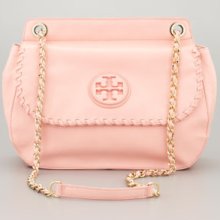 Women's Tory Burch Marion Leather Saddle Bag, Pink