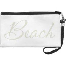 Wristlet Bagettes Bag, Missing You! Beach