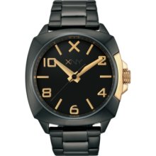 Xny Watch, Womens City Chic Black Ion-Plated Stainless Steel Bracelet