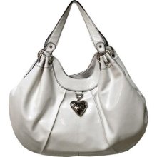 XOXO Hammer Time Big White Patent Leather Handbag (HB01450)