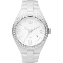 $105 Women's By Fossil Adidas Originals White Glitz Cambridge Dial Adh2505