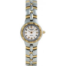 2614DL Krug Baumen Regatta 4 Diamond White Dial Two Tone Strap