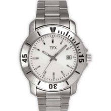 36B101 -- TFX by Bulova Men's Silver Bezel Watch