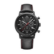 88 Rue Du Rhone Black Tone Stainless Steel Chronograph Strap Watch, 42mm