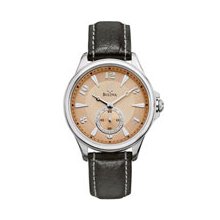 Adventurer Copper Dial Leather Ladies Watch