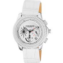 Akribos XXIV Women's Diamond Chronograph Strap Watch