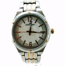 Anneklein Women Stainless Steel 2tone Bracelet Mother Of Pearl Dial 8485mprt