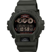 Army Green Tough Solar G-shock Strap Black Digital Dial