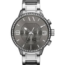 AX Armani Exchange Crystal Bezel Watch