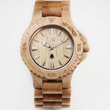 Beige Natural Wooden Watch