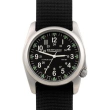 Bertucci A-4T Vintage 44 Titanium Watch with Black Nylon Strap 13406