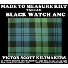 Black Watch Anc Tartan Kilt 100%wool Kilt Made To Measure Made In Scotland