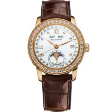 Blancpain Leman Moonphase Ladies Red Gold Watch 2360-2991A-55