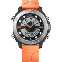 BOSS Orange Dual Movement Rubber Strap Watch Orange