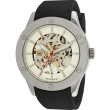 Breda Women's Addison Mechanical See-Through Watch in Black