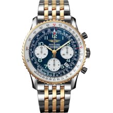 Breitling Navitimer Steel & Gold blue with white subdials D2332212/C588