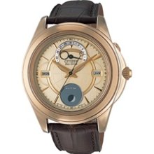 BU0003-02P - Citizen Eco-Drive Moon Phase Sapphire Watch