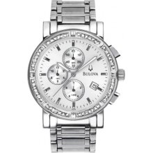 Bulova 96e03 Mens Diamond Steel Chronograph Rrp Â£449