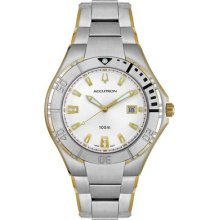 Bulova Accutron 28b69 Tahoe Two Tone Stainless Steel Men's Watch -