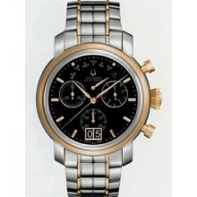 Bulova Accutron Men`s Amerigo 2 Tone Stainless Chronograph Quartz Watch