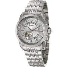 Bulova Men's 'mechanical' Stainless Steel Watch