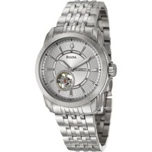 Bulova Men's 'Mechanical' Stainless Steel Watch ...