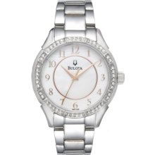 Bulova Watch, Womens Stainless Steel Bracelet 33mm 96L146