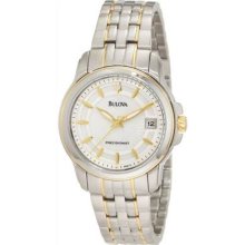 Bulova Women's 98m112 Precisionist Mother Of Pearl Dial Watch