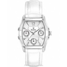 Bulova Women's Diamond Wintermoor Calendar Display White 96P126