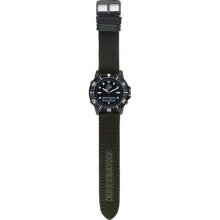 Caliber Ani Digi Cordura Strap Watch - Black - One Size