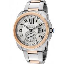 Cartier Calibre Automatic Steel and Gold W7100036