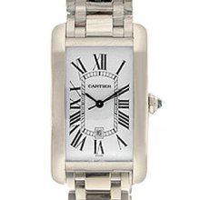 Cartier Tank Americaine Men's Watch Crw26055L1 Silver Dial