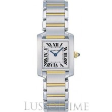 Cartier Tank Francaise Small Stainless Steel & 18K Yellow Gold Ladies' Watch - W51007Q4