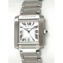 Cartier : Tank Francaise : W51002Q3 : Stainless Steel