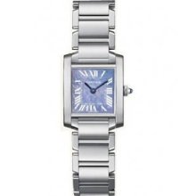 Cartier Women's Tank Francaise Blue Dial Watch W51034Q3