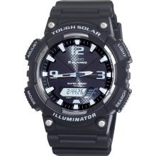 Casio AQS810W-1A Men's Black Dial Tough Solar Illuminator Sport Combin