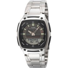 Casio AW81D-1A Men's Classic Ana-Digi Black Dial Illuminator Stainless