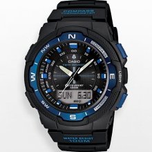 Casio Twin Sensor World Time Analog And Digital Compass And