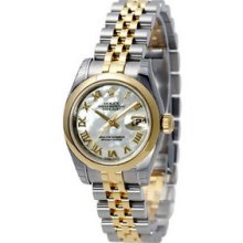 Certified Pre-Owned Rolex Datejust 26mm Two-Tone Ladies Watch 179163