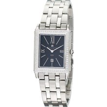 Charles Hubert Stainless Steel & Diamond Watch